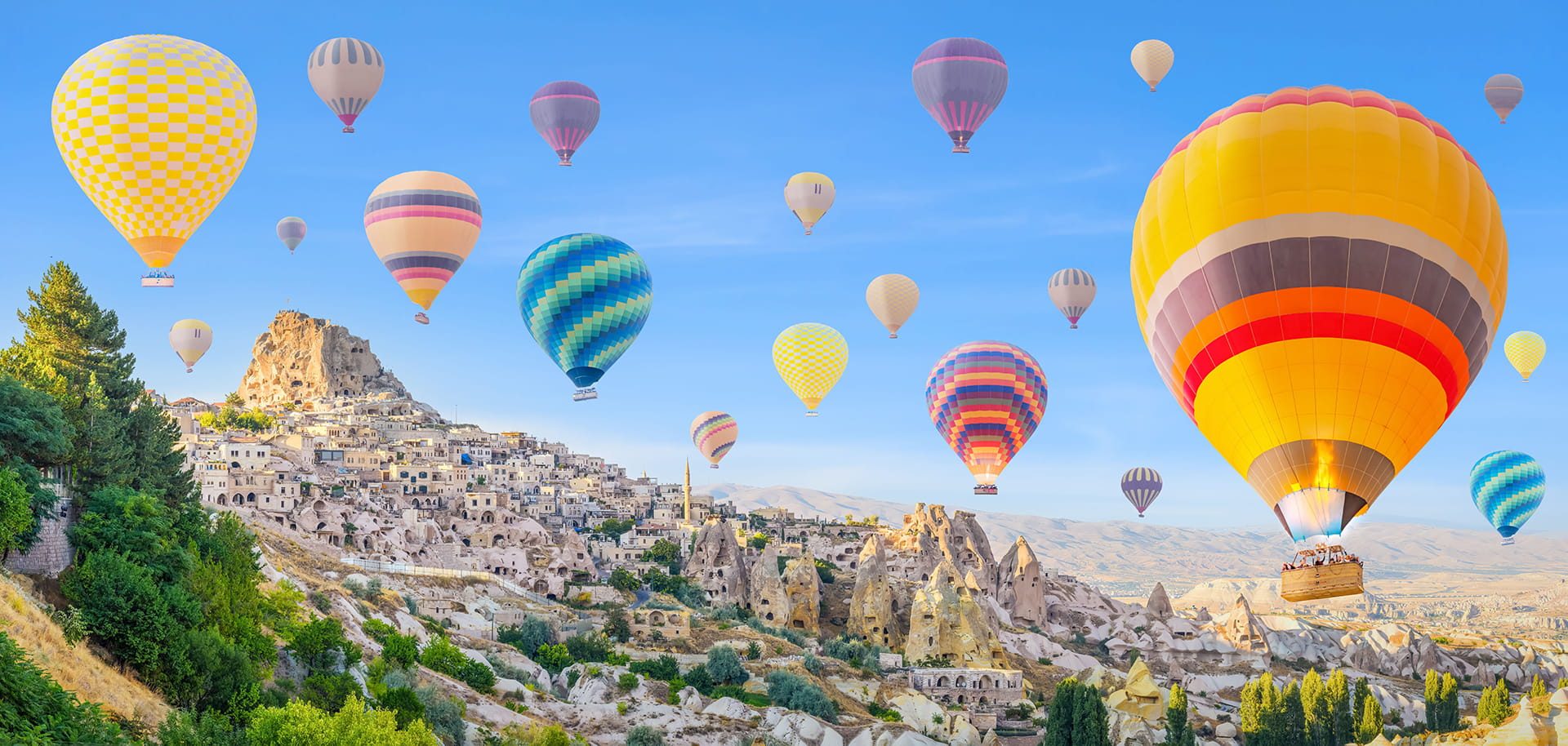 Cappadocia landscape at sunrise
