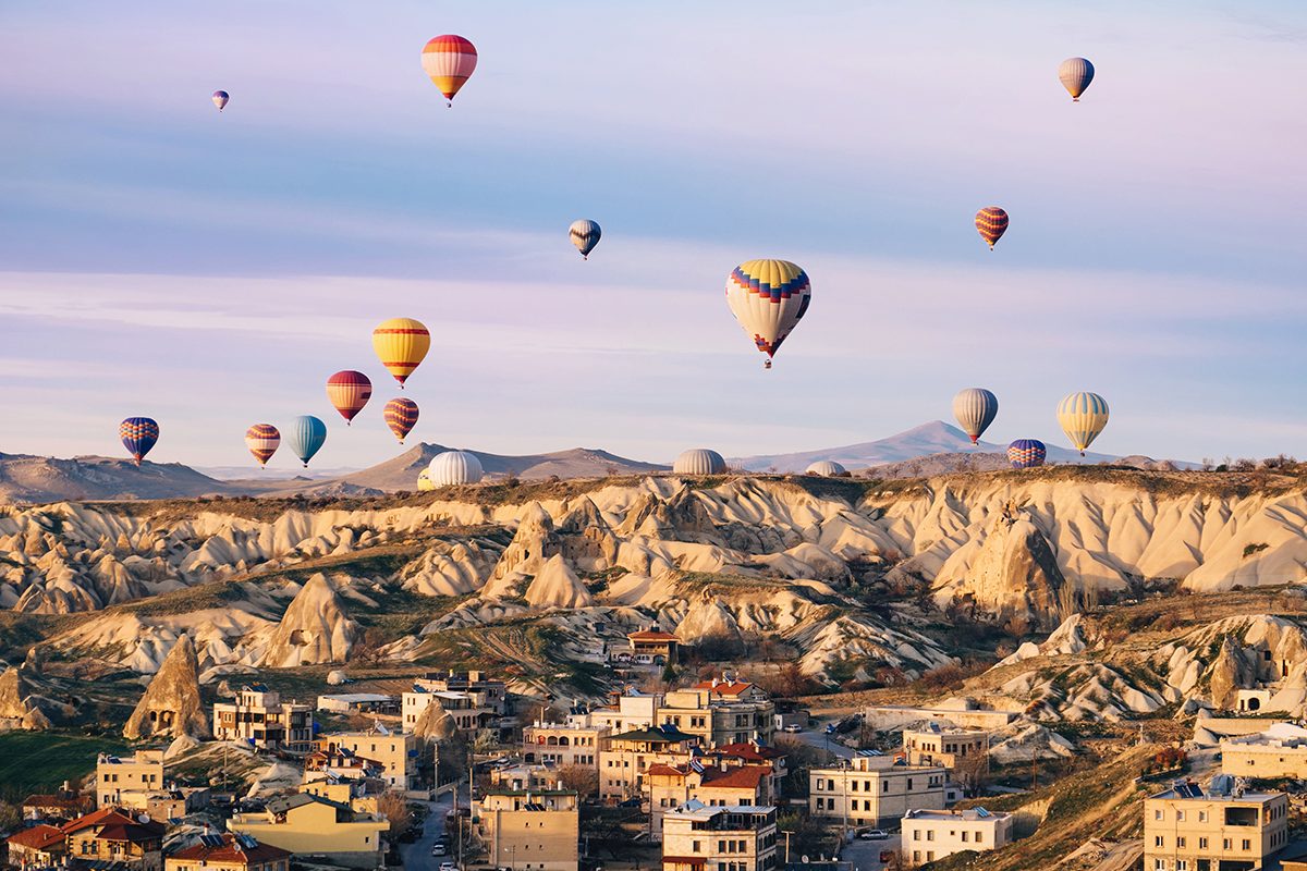 Longer balloon flight over Cappadocia valleys